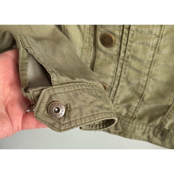 Tahari Womens Olive Green Button Up Lyocell Jacket Small Lightweight Casual - Picture 10 of 13